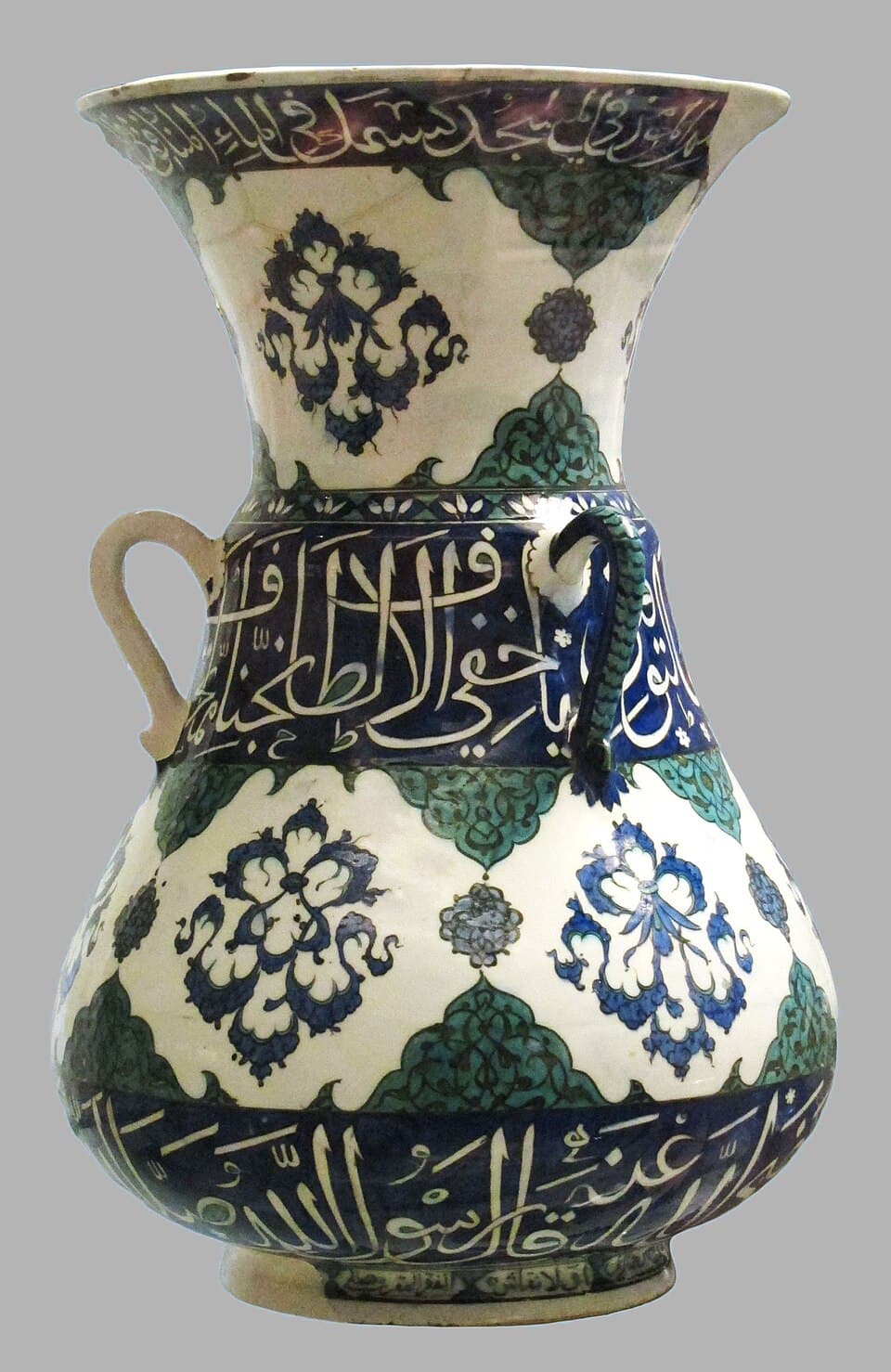Iznik Blue-and-White Mosque Lamp - view 1